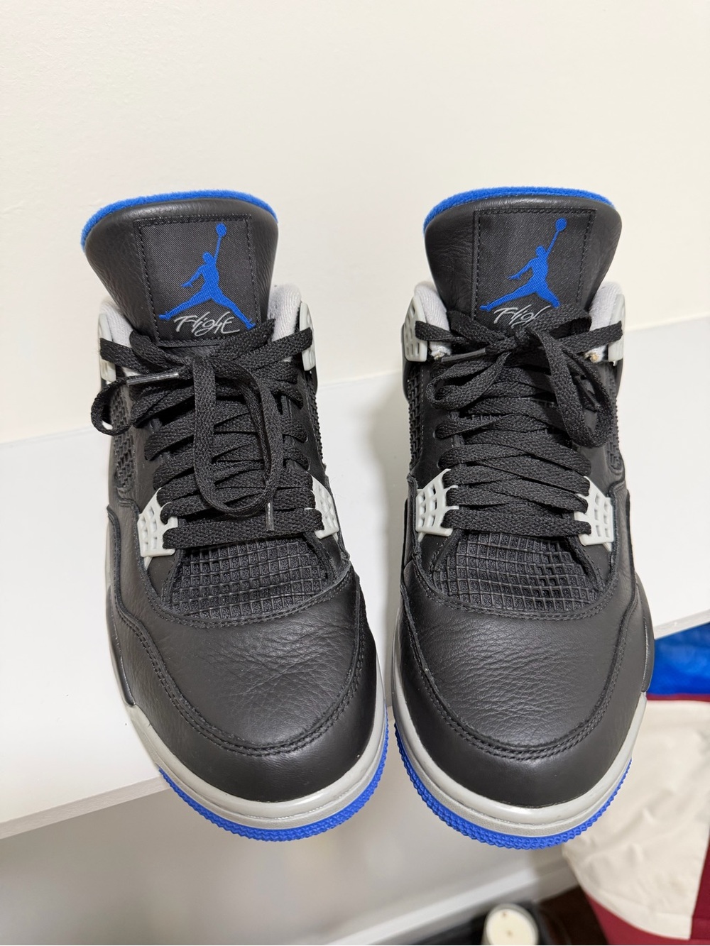 Nike Air Jordan 4 Retro Motorsport Away Men's Shoes - Black/Blue